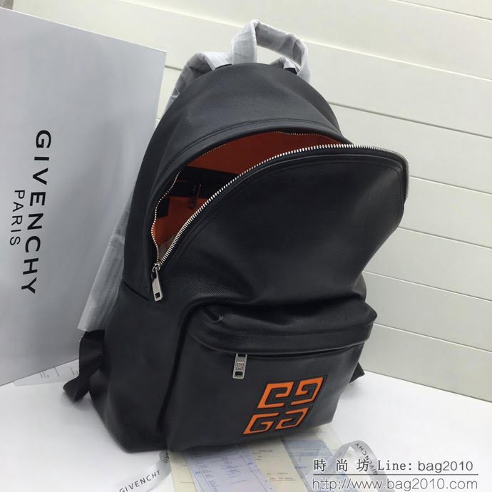 GlVENCHY紀梵希 雙肩包 頭層牛皮 原版亞銀五金 休閒背包 潮人必備款  tsg1087